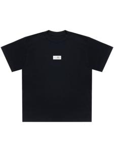 Футболка MM6 Maison Margiela из хлопка "Черная", черный