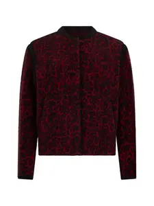 Кардиган с анималистичным принтом Moorer, красный