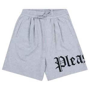 Шорты Pleasures OE Wide Shorts, Grey Melange