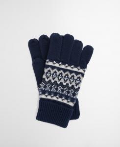 Перчатки Barbour Marlow Fair Isle, темно-синий