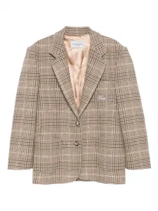 Пиджак в ломаную клетку Forte Dei Marmi Couture, нейтральный