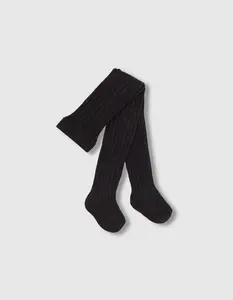 Базовые ребристые детские колготки Gocco, темно-серый