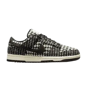 Кроссовки Nike Harris Tweed x Wmns Dunk Low 'White Black Multi', черный