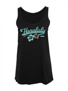 Майка PLUS SIZE Honolulu черного цвета F4NT4STIC