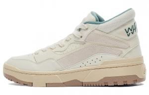 Кроссовки LINING Wave Skateboarding Shoes Women's Mid-top Off White, цвет Off White