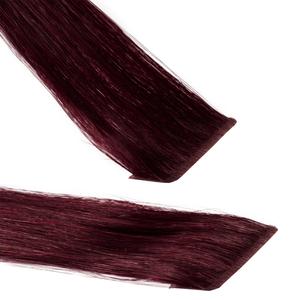 Накладные волосы invisible tape extensions premium echthaar #55/66 hellbraun intensiv violett-intensiv Hair2Heart, 50cm, количество 10 шт.