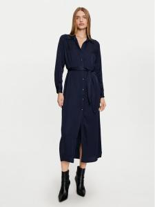 Платье-Рубашка стандартный крой AWG-M017 Haveone, синий