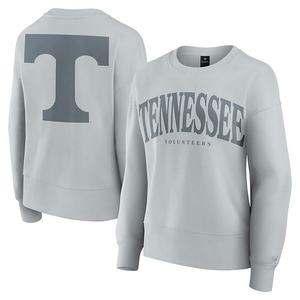 Женский серый свитшот Tennessee Volunteers Supersoft Flow Fleece Fanatics