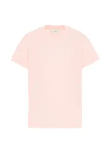 Футболка с короткими рукавами и логотипом Fendi Kids, розовый