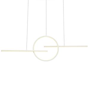 Светодиодный подвесной светильник Globo Lighting Barral, акриловое стекло / железо - 1 лампа - белый