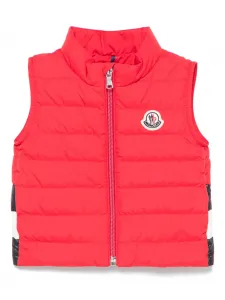 Дутый жилет Moncler Enfant, красный