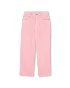 Детские хлопковые штаны Zadig & Voltaire, пастельно-розовый