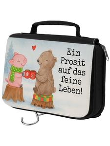 Mr. & Mrs. Panda Косметичка с изображением и надписью "Glühschwein Sause" белого цвета