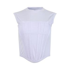 Джерси Dion Lee Jersey Rib Corset Tank Amythest, фиолетовый