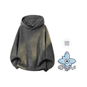 Толстовка Unisex Hooded Moderate Heavyweight WARRIOR, темно-серый[free diy badge]