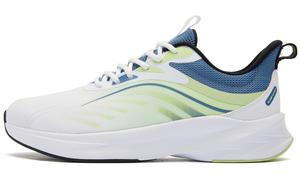 Кроссовки мужские низкие  белые / мерцающий зеленый Qiaodan