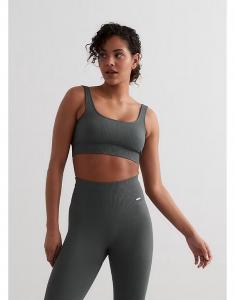 Бесшовный бюстгальтер Aim'n Sage в рубчик зеленого цвета