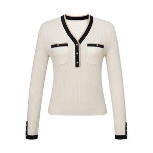 Ввязаный свитер Deep Breath короткий, желтый