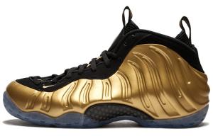 Nike Air Foamposite One металлик золотого цвета