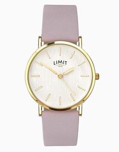 Модные женские круглые фиолетовые аналоговые часы 35 мм фиолетового цвета Limit