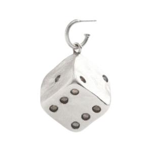 COACH Сережки из смолы, с покрытием brass plated, titanium, женские, белые