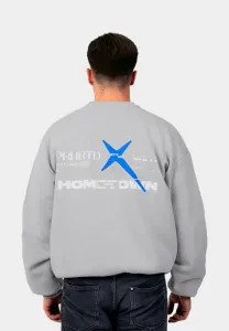 Свитшот команды "родной город" Prohibited, Grey