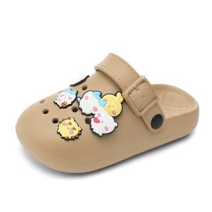 Детские тапочки с низким верхом, устойчивые к истиранию, водонепроницаемые и дышащие, легкие, с амортизацией QIQUDUCK, хаки