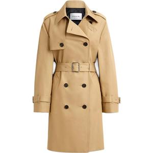 COACH Хаки женское пальто тренч