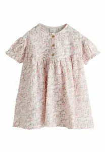 Платье повседневное на пуговицах, прямого кроя Next, Pink Floral