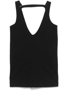 Топ без рукавов MM6 Maison Margiela, черный