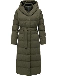 Ragwear Стеганое пальто Niani Long темно-оливкового цвета