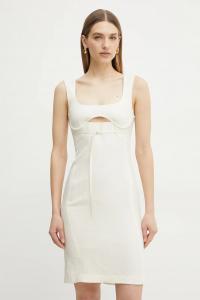 Платье из смесового льна Patrizia Pepe, бежевый