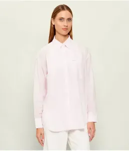 Рубашка oversize fit Guess Jeans, пудрово-розовый