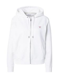 Толстовка с капюшоном на молнии GUESS JEANS, белый