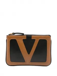 Кожаный кошелек Viva Superstar на молнии VALENTINO GARAVANI, черный