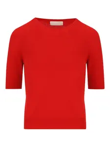 Свитер из кашемира в рубчик Vanisè, красный