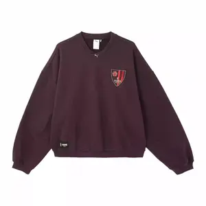 Футуристический свитшот унисекс цвета "полуночный фуксия" PUMA