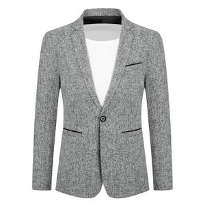 Однобортный пиджак с лацканами для внутр Allthemen, серый