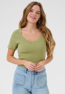 Футболка с принтом KAMAIBRITT Kaffe, зеленый