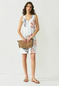 Платье повседневное без рукавов с v-образным вырезом, прямого кроя Next, Ecru Shell