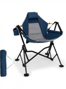 COSTWAY Складной кемпинговый стул синего цвета