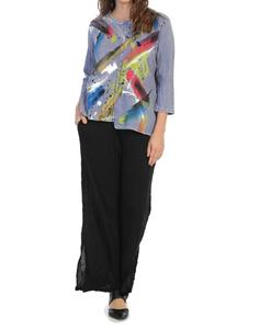 Туника Bora Bora из минерального хлопка в рубчик синего цвета Jess & Jane