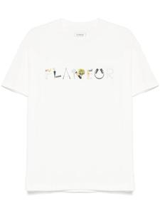 Футболка с принтом логотипа FLÂNEUR, белый