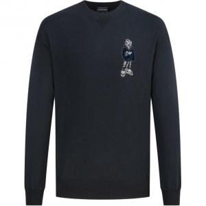 EMPORIO ARMANI Свитер мужской темно-синий