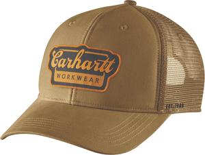 Carhartt мужская кепка с гибким твилом, сетчатой спинкой и нашивкой с надписью, Golden Grass