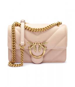 Сумка женская Pinko через плечо на цепочке, розовый