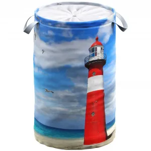 Корзина для белья Sanilo «Маяк», красный