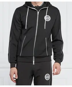 Толстовка Regular fit Ea7, черный