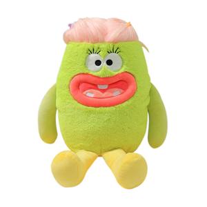 Три куклы Fu Ugly Doll Sausage Mouth Ugly Cute Vegetable плюшевые куклы высотой 40см MENGMENGBUNNY, зеленый