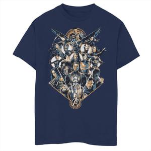 Футболка в тон с групповым изображением для мальчиков 8–20 лет «Marvel Avengers: Endgame» Marvel